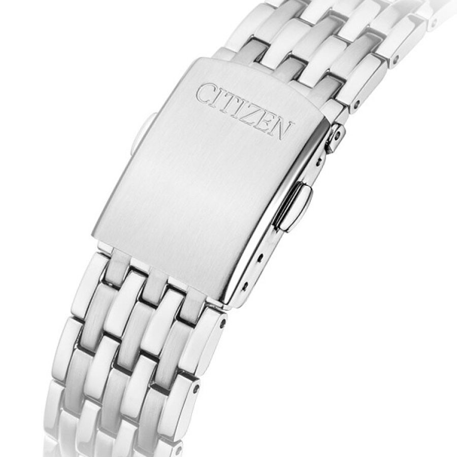 Đồng Hồ Citizen Nam Dây Thép Không Gỉ Máy Cơ-Automatic NJ0080-50A - Mặt Trắng (42mm)