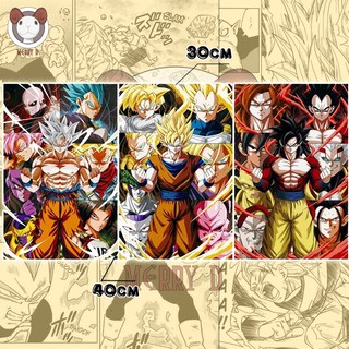POSTER ĐỘNG 3 TRONG 1 3D 40x30cm DRAGON BALL GOKU SUPER SAIYAN  -  THAY ĐỔI GÓC NHÌN - BIẾN HÌNH