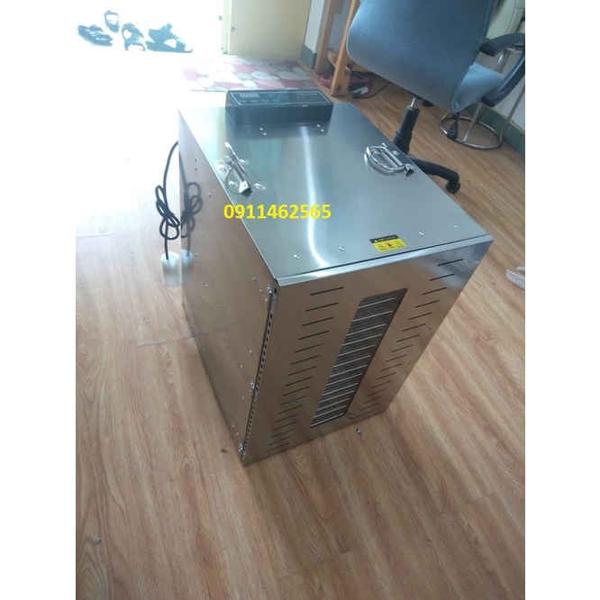 Máy sấy thực phẩm 16 khay inox 100%-máy sấy trái cây-sấy thảo dược