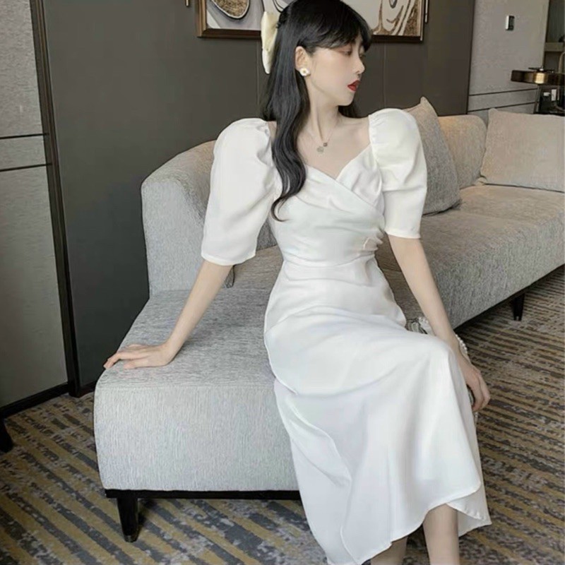 Đầm công sở BlaPink thiết kế xếp ly - HANCHI DRESS T197