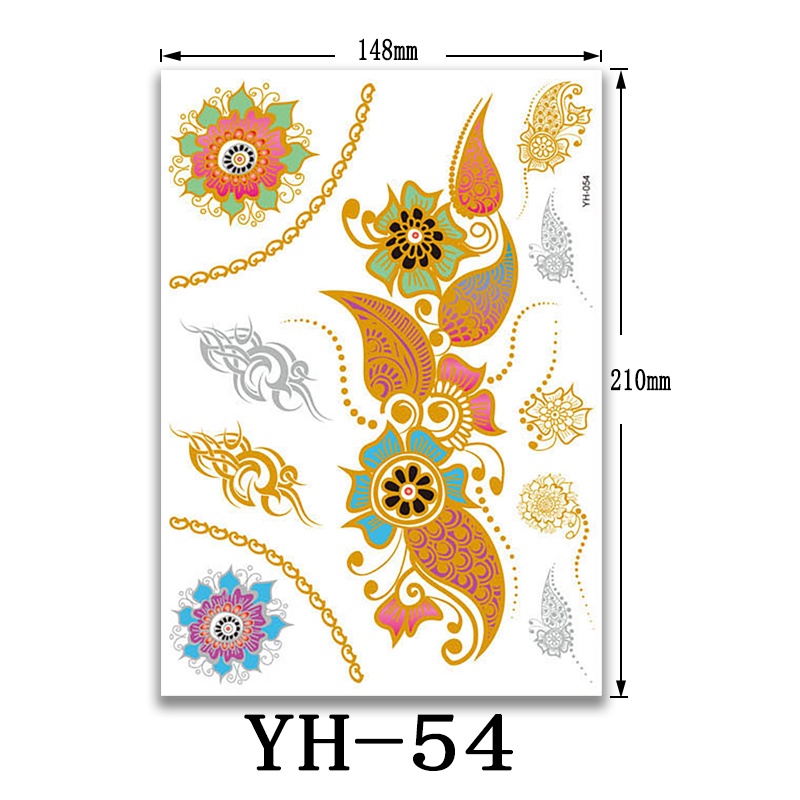 Hình Xăm Dán Tạm Thời Hình Bướm Đẹp Mắt