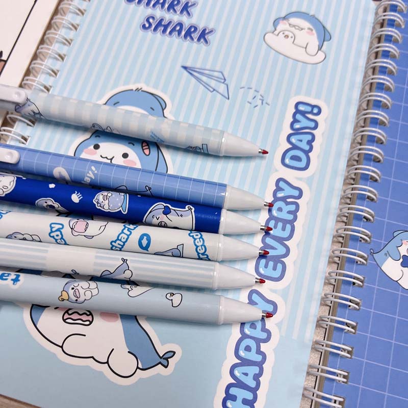 Bút mực nước hình cá mập dễ thương ngòi 0.5mm