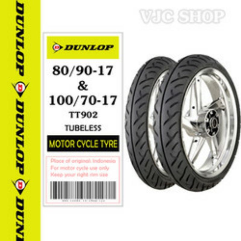 Vỏ lốp xe Dunlop gai T902 - D102 cho Exciter150 , Winner, vỏ không ruột DUNLOP chính hãng