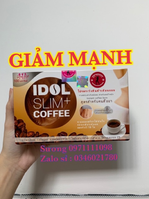 ( giá rẻ nhất ) Chuyên sỉ giảm cân cafe slim idol coffee Thái Lan mẫu cũ giảm mạnh.