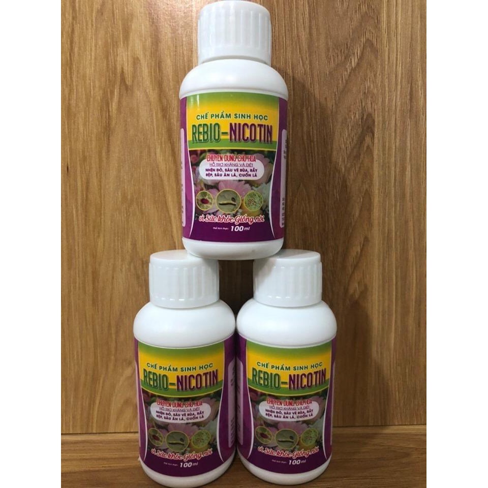 COMBO 3 SẢN PHẨM Đặc trị bệnh cho hoa hồng, cây cảnh : NICOTIN + OLIGO + GARLIC OIL 100ml - trĩ, nhện, rầy rệp, sâu, nấm