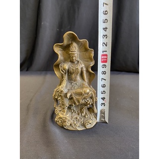tượng đồng quan âm lá sen