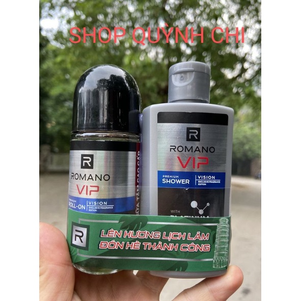 Lăn romano Vip bản Vision tặng ngay 1 chai sữa tắm nhỏ ROMANO VIP 60g