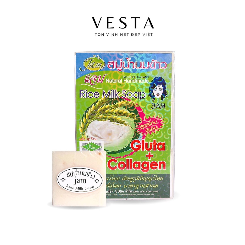 Xà Phòng Cám Gạo - Xà Bông Tẩy Tế Bào Da Chết Jam Rice Milk Soap Trắng Da Giảm Mụn Lưng | BigBuy360 - bigbuy360.vn
