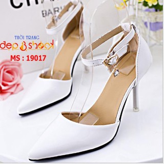 Giày sandal cao gót bít mũi size lớn 41 41 43 ms19017