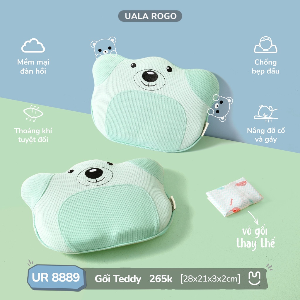 Gối chống méo đầu Teddy UalaRogo UR 8889