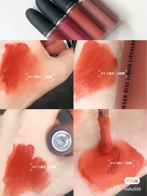 Son kem MAC Powder Kiss nhiều màu