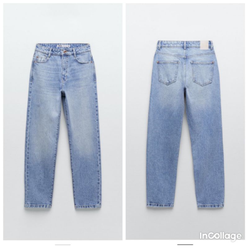 Quần bò  momfit Zara Auth