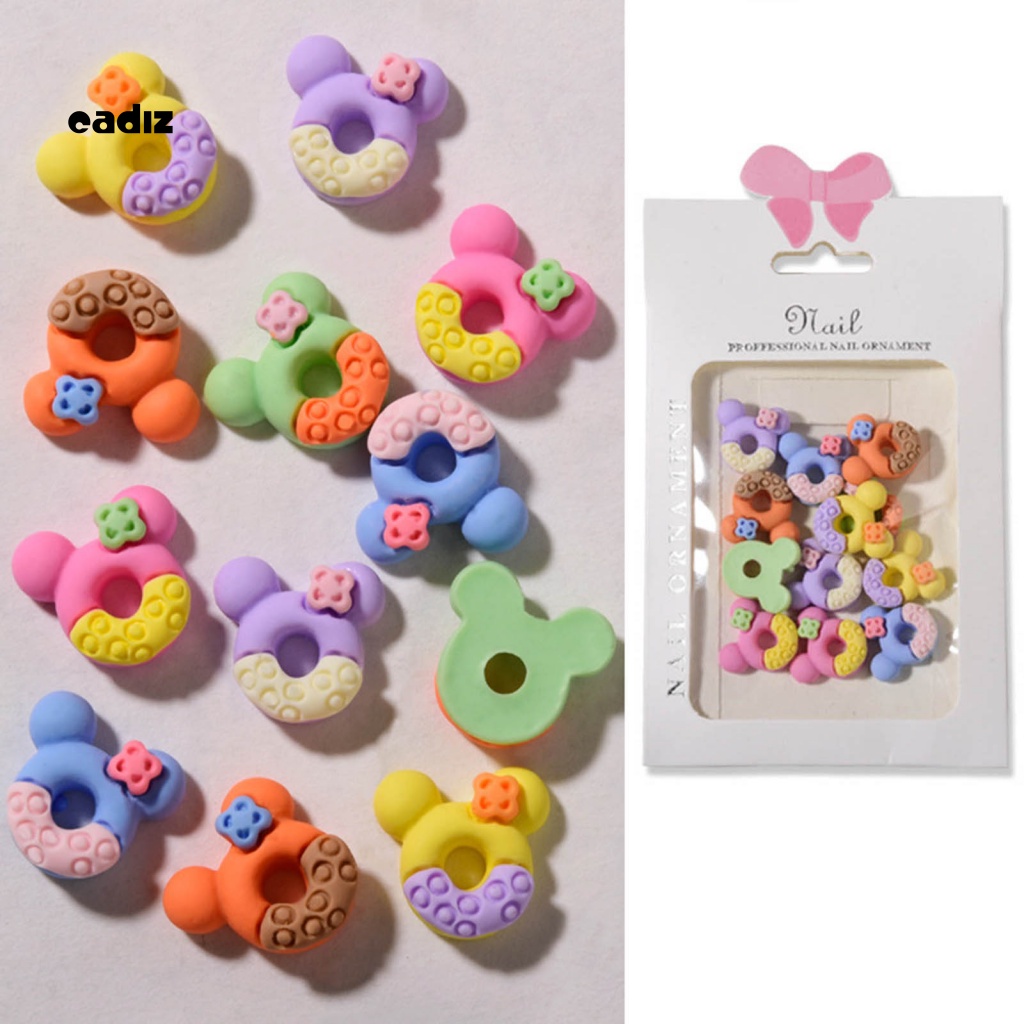 Phụ Kiện Trang Trí Móng Tay Nghệ Thuật Bằng Resin Họa Tiết Hoạt Hình 3D DIY