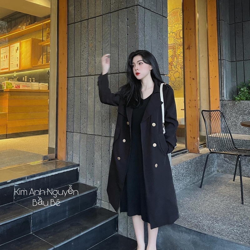 Áo Khoác Mangto dáng dài Hàng Q.Châu