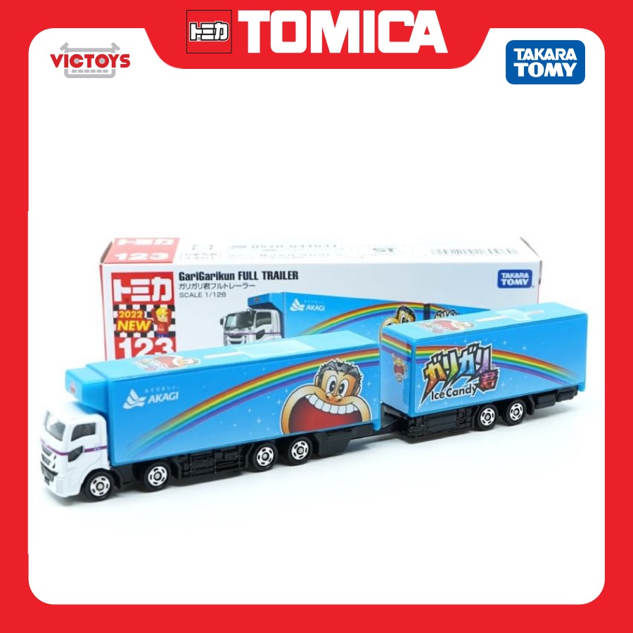 Xe mô hình Long Tomica No.123 Garigari Boy's Ice Bar Full Trailer 160960 Fullbox Chính Hãng Takara Tomy - Victoys