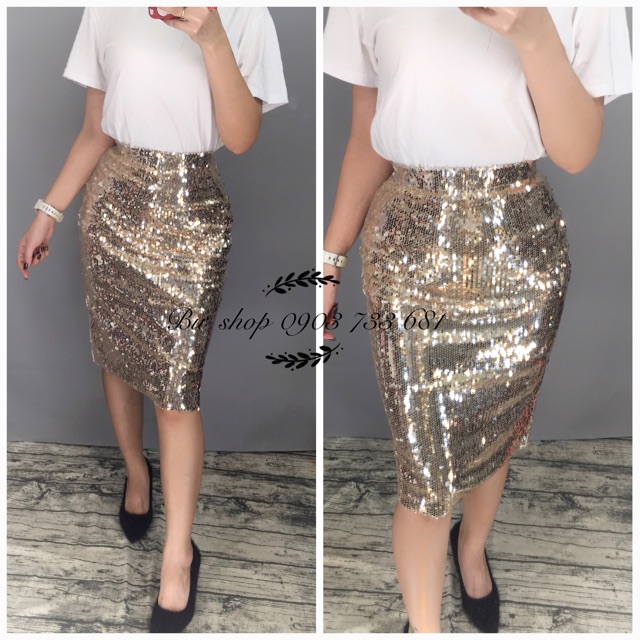 Chân váy kim sa