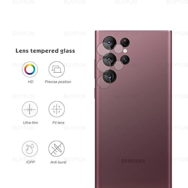 Miếng Dán Cường Lực Trong Suốt HD Bảo Vệ Camera Sau Cho Samsung Galaxy S22/S22Plus/S22Ultra