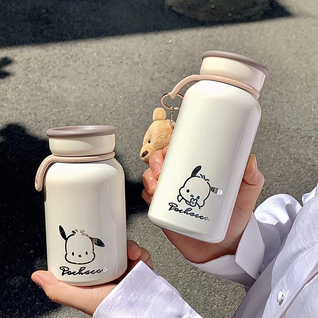 Bình Nước Giữ Nhiệt Bằng Thép Không Gỉ In Hình Chú Chó Pacha Dễ Thương Phong Cách Hàn Quốc