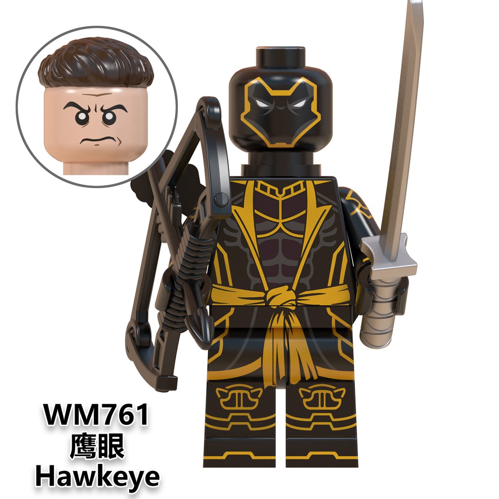 Minifigures Nhân vật Marvel MCU Captain America Carter Howard Stark Hawkeye Black Panther Shuri Gamora WM6068