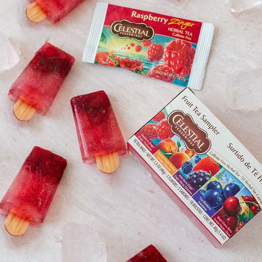 Trà thảo mộc trái cây và trà đen thơm ngon Celestial Seasonings