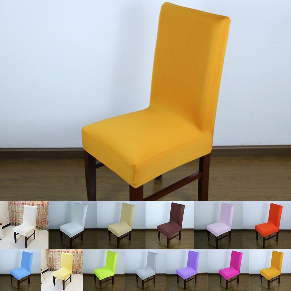 Vỏ bọc ghế trang trí màu trơn đơn giản dùng trong nhà hàng khách sạn