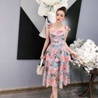 Váy nhung body hở lưng