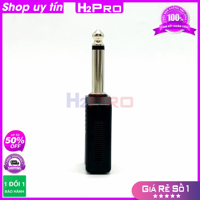 [RẺ VÔ ĐỊCH] Jack chia cổng micro 6.5mm (6ly) 1 đầu đực ra 2 đầu cái cao cấp, đầu chia giắc 6 ly đực ra cái (1 chiếc)