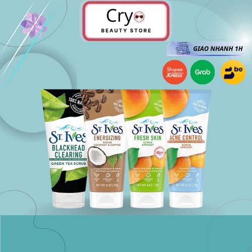 Sữa Rửa Mặt Tẩy Tế Bào Chết ST.IVES 170g