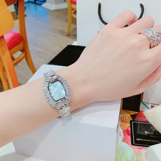 Đồng Hồ Nữ Royal Crown Đá Bạc Full Box