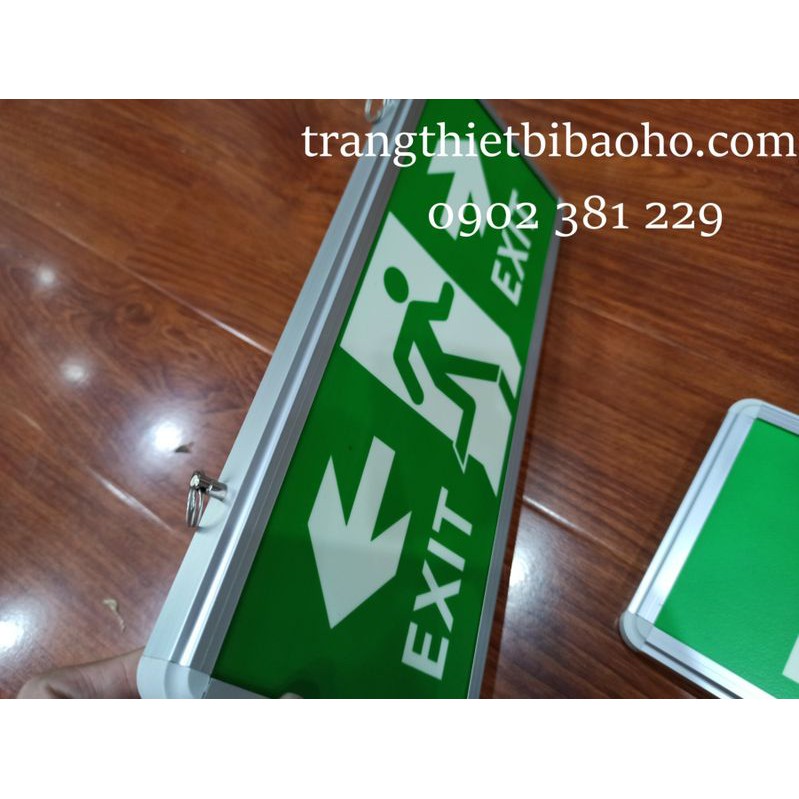 Bảng đèn chỉ dẫn exit thoát hiểm dạ quang khung nhôm Yefie YF-1017 (15 x 35cm)