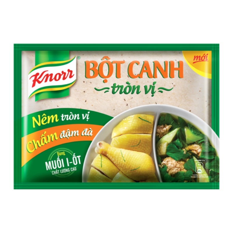 Bột canh Knorr nêm, chấm tròn vị