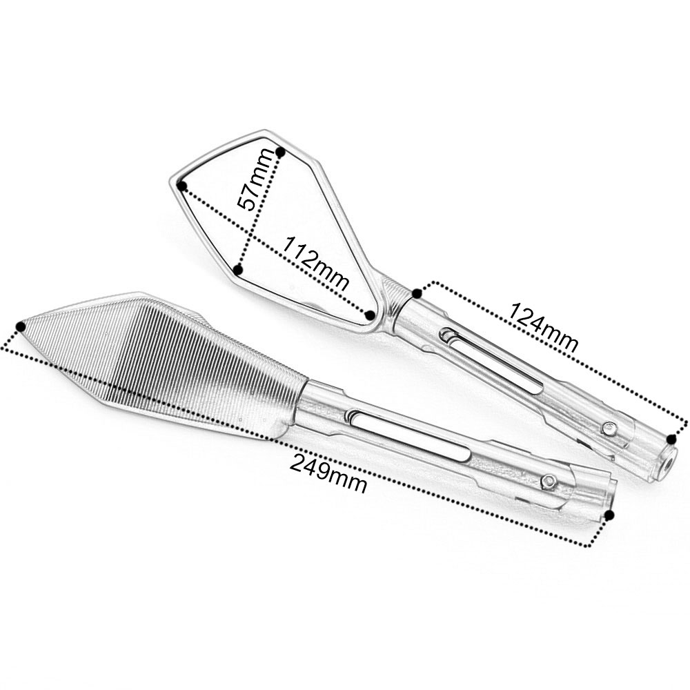 Motorcycle Rizoma CNC Aluminum Full Alloy Side Mirror Rearview Mirrors for YAMAHA HONDA KAWASAKI