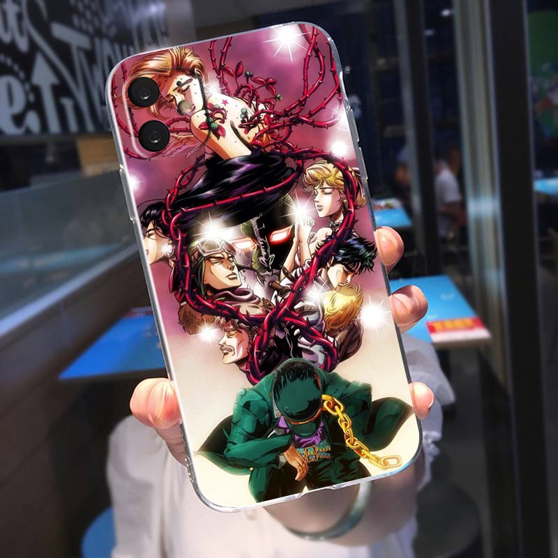 Ốp Điện Thoại Mềm Trong Suốt Hình JoJo Bizarre Adventure Cho Samsung Galaxy S10E S10 S9 S8 + S7 Edge A02 M02 A10 + S9 + S8 + LSY173