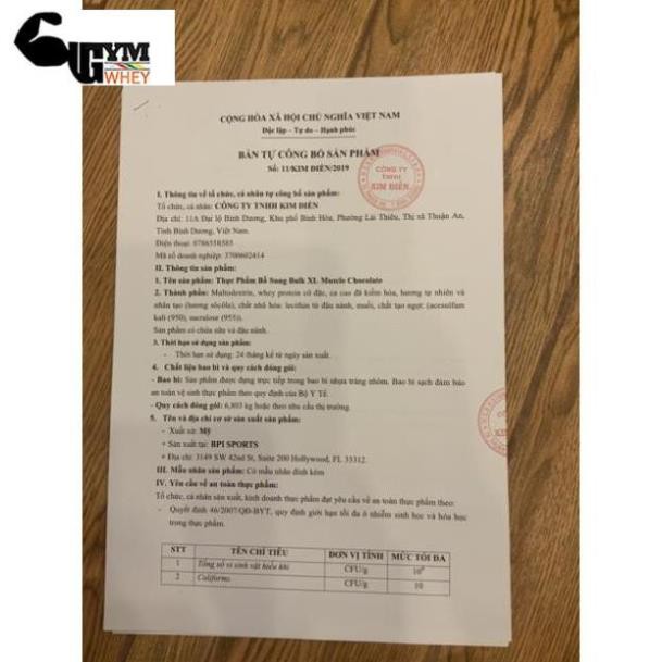 [Freeship + Quà] Sữa Dinh Dưỡng Tăng Cân Nhanh Mass Bpi Bpisports Bulk XL Muscle 15lbs (6.88kg) Chính Hãng  - Chính hãng | BigBuy360 - bigbuy360.vn