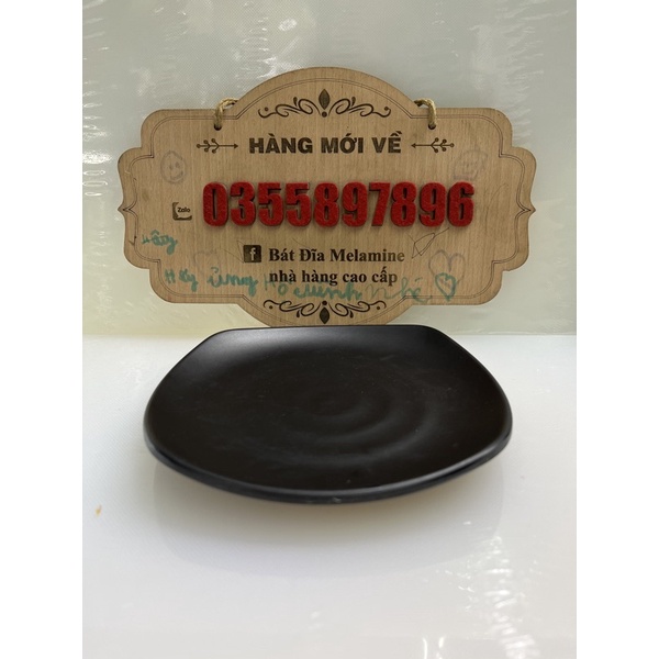 Đĩa Vuông kiểu Nhật 100% Melamine  15cm