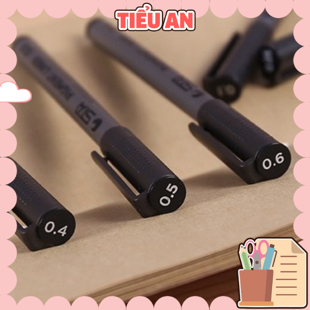 Bút / Viết Vẽ Kỹ Thuật Line / Brush STA PIGMENT LINER mực đen - Vẽ nét siêu đẹp - Viết êm tay & Mực ra đều