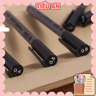 Bút / Viết Vẽ Kỹ Thuật Line / Brush STA PIGMENT LINER mực đen - Vẽ nét siêu đẹp - Viết êm tay & Mực ra đều