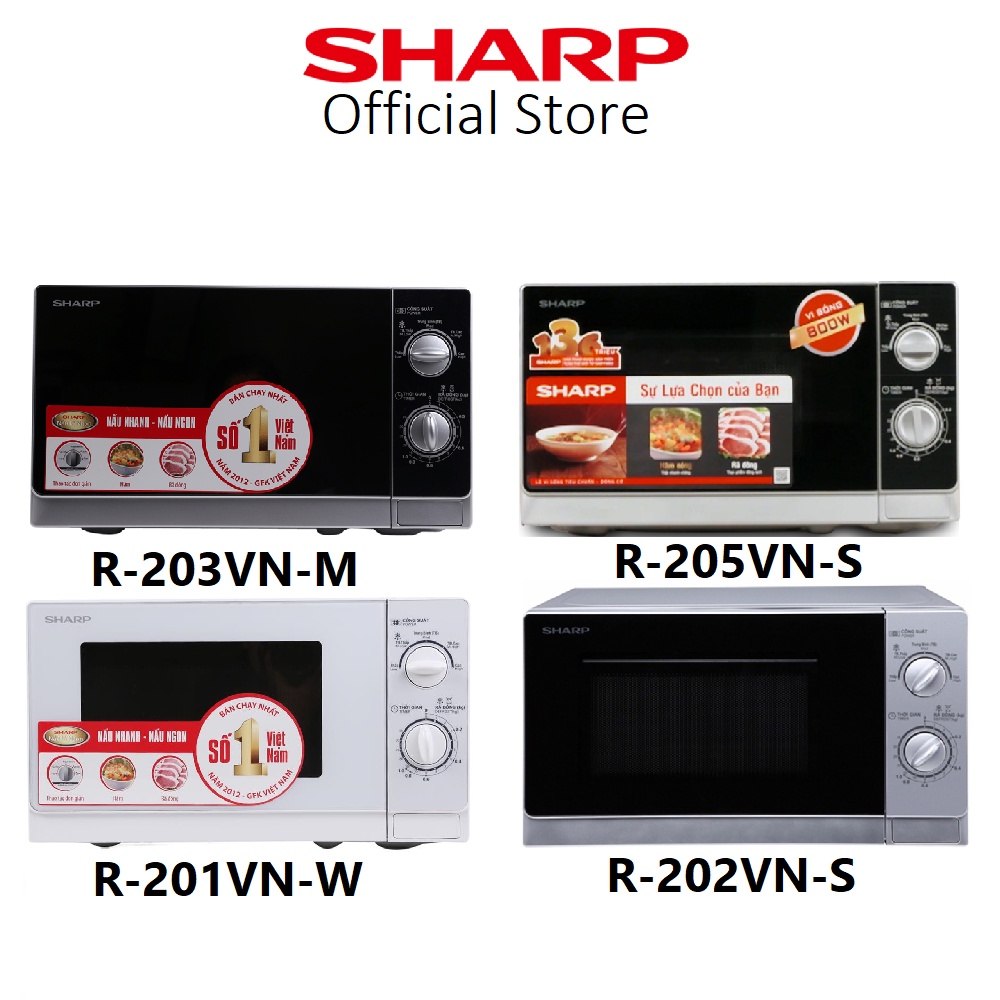 Lò Vi Sóng Sharp 20 Lít Viba 800W - Bảo hành 12 tháng chính hãng
