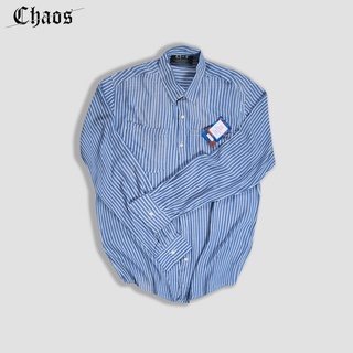 sơmi tay dài Chaos dày dặn cotton Xanh nhạt