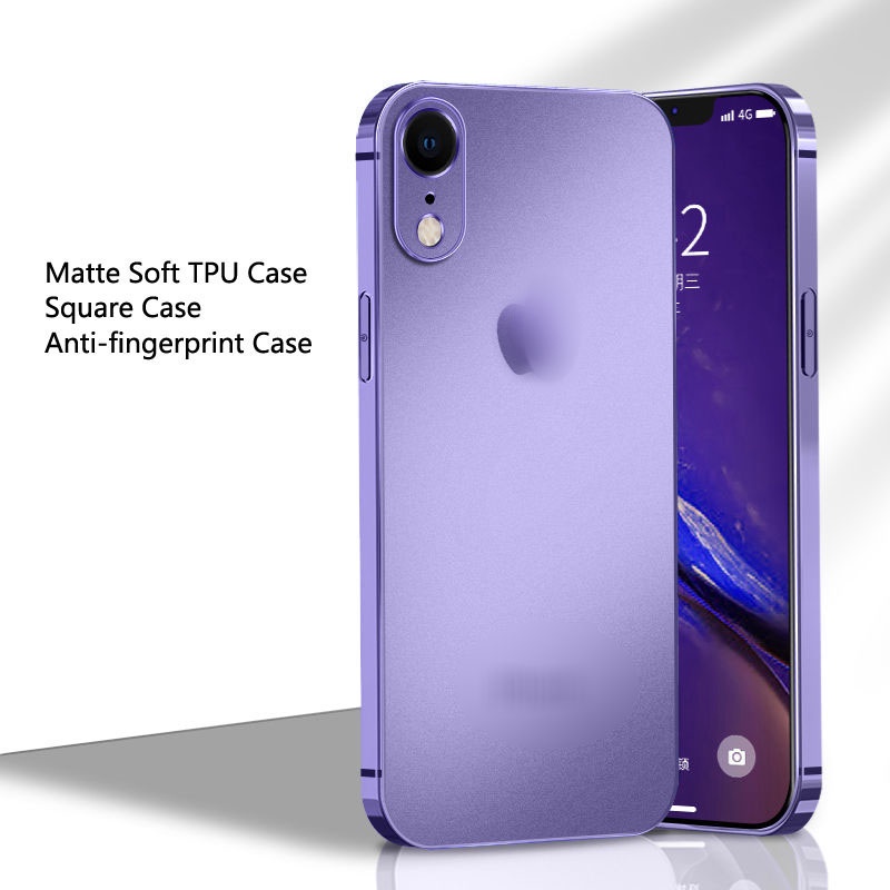 Ốp điện thoại TPU mềm mặt nhám cho iPhone 13 12 11 Pro Max Xs Max Xr X 8 7 Plus Se2020