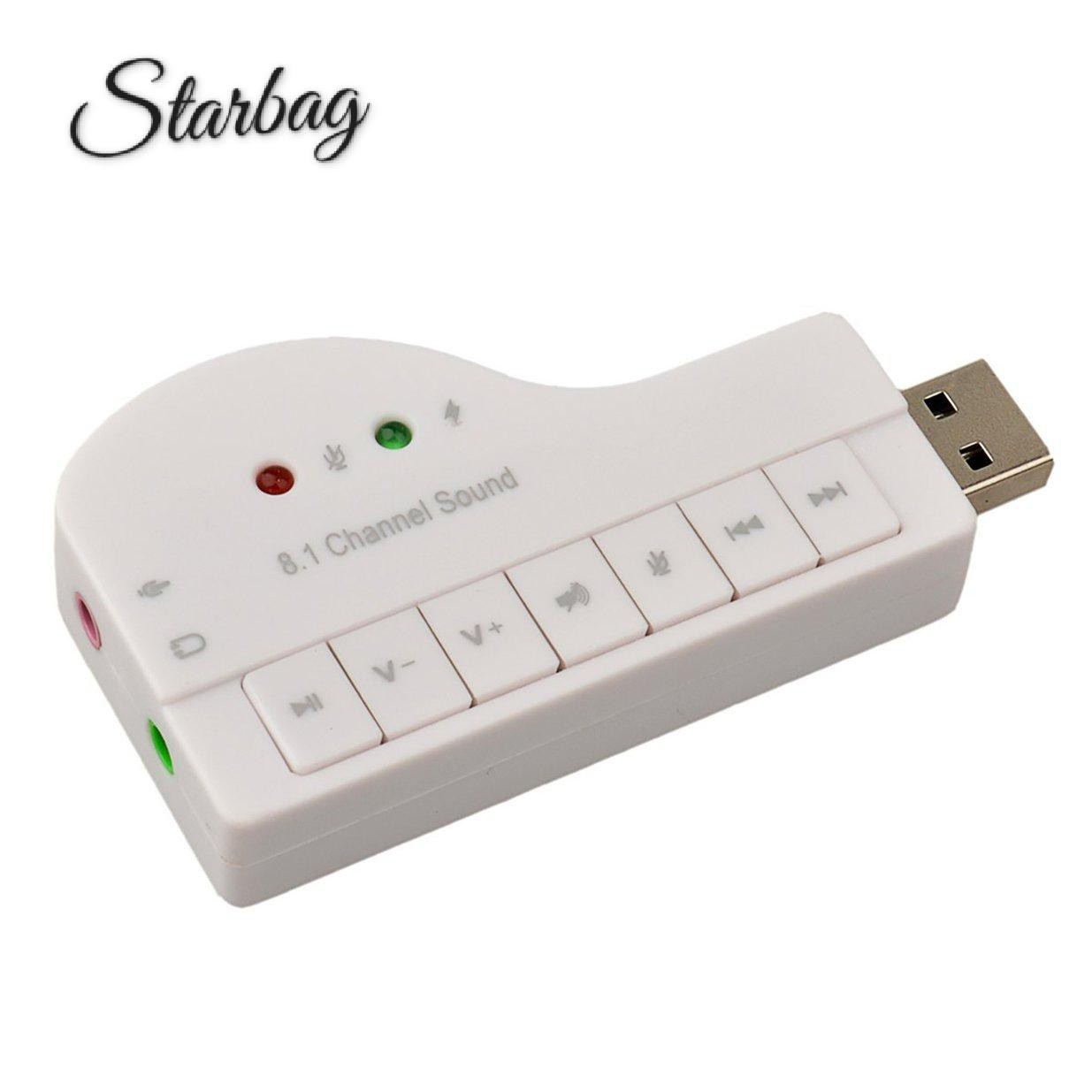 Usb Chuyển Đổi Âm Thanh 3d 8.1 Kênh Có Đèn Led Cho Máy Tính | BigBuy360 - bigbuy360.vn
