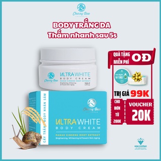 Kem body trắng da - Siêu trắng - Không lộ vân kem - Siêu thấm trong 5 giây Body Ultra White