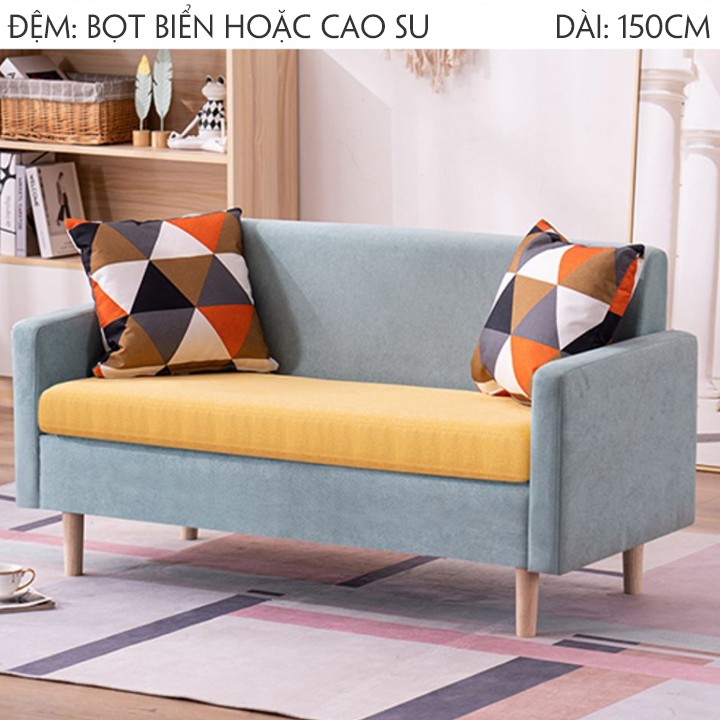 Ghế sofa Đơn, ghế sofa cotton - cao cấp phòng khách, size 150cm (Cao Su) M021-5C