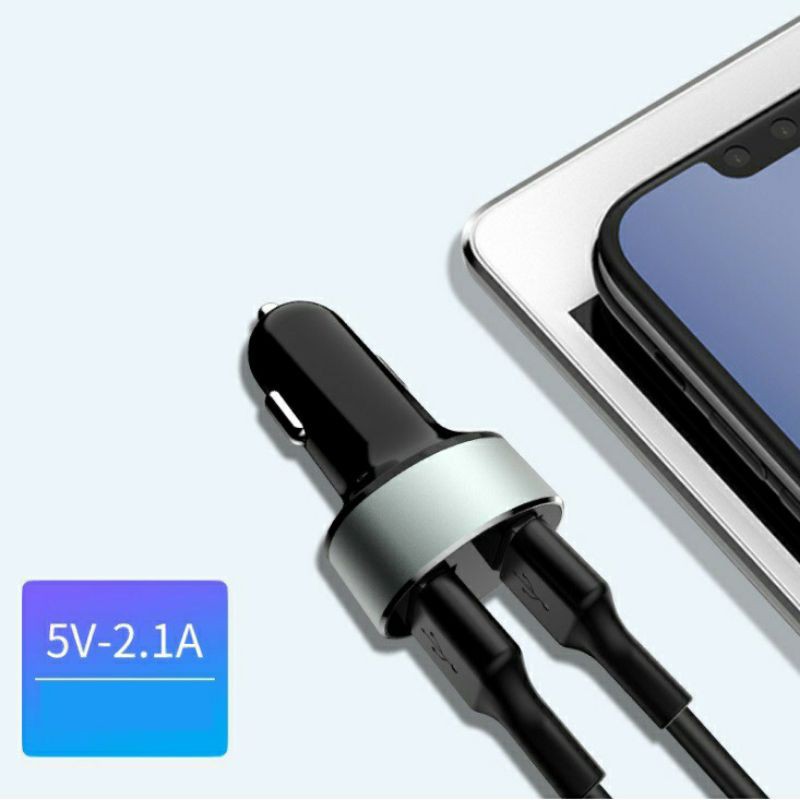 Tẩu sạc ô tô hiển thị đèn Led 2 Cổng Z26 Hôc