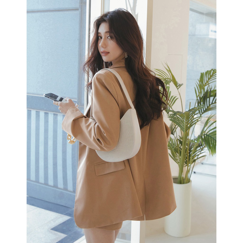 Áo khoác blazer hàn quốc có độn vai nữ Air Space 2111826001 | BigBuy360 - bigbuy360.vn