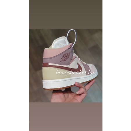 [JD2021MIDPINk]  Giày thể thao cổ cao nữ JD hồng đỏ vàng "JD 1 MID Purple  Red Beans Hồng đậu nữ Ảnh thật | BigBuy360 - bigbuy360.vn