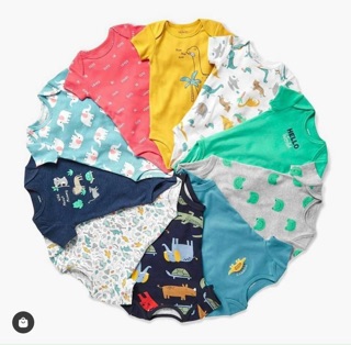 Set 5 Body Chip Carter’s 100% Cotton Xuất dư