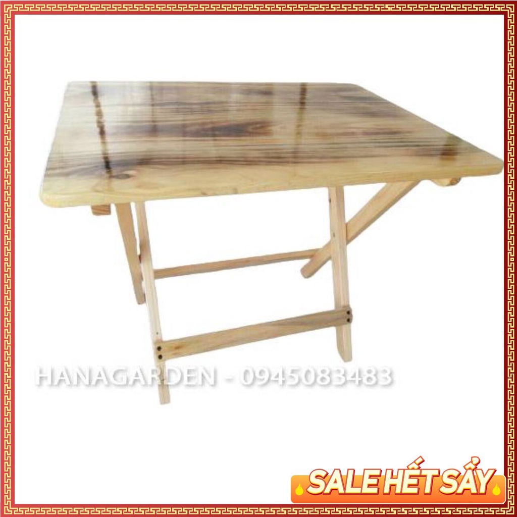 Bàn Xếp Tiện Lợi Gỗ Thông 🔴 Khò Lửa Độc Đáo🔴 Ảnh Chụp Thật