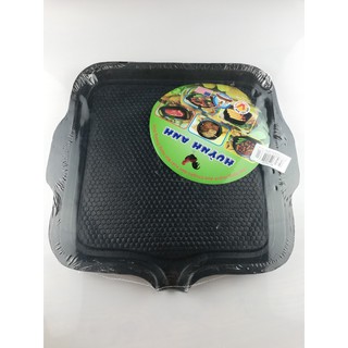 Chảo vĩ nướng men gang vuông Chống Dính Huỳnh Anh kích thước 30 cm - Huỳnh Anh