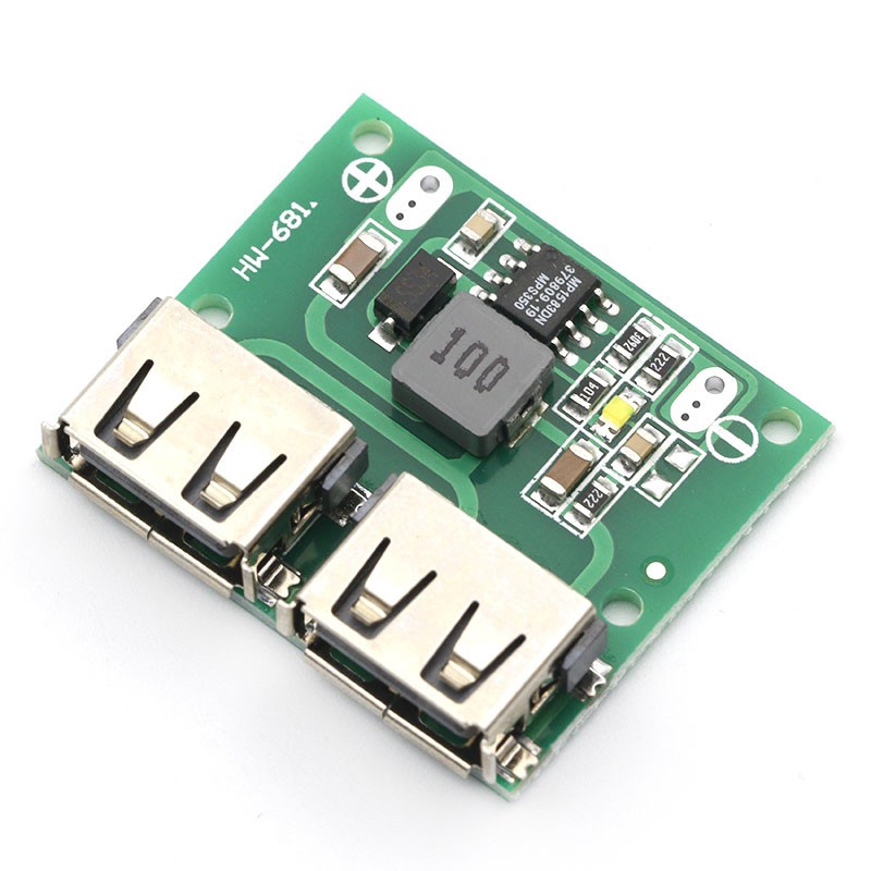 9V 12V 24V đến 5V DC-DC Bộ sạc bước xuống Mô-đun nguồn Dual USB Buck Voltage Board 3A Bộ điều chỉnh sạc sạc trên ô tô